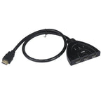 3 Port HDMI Splitter Cable 1080/4K Switch Switcher HUB Adapter for HDTV PS4 Xbox Pi-Mart