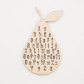 Alphabet Pear Wall Decor - SJB-DIAMOND ELITES