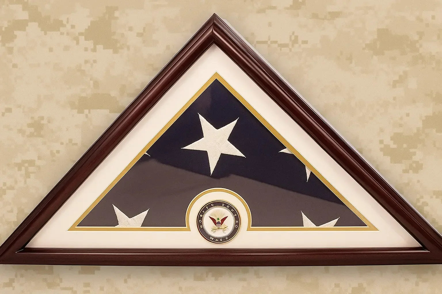 Navy Flag Display Small Case Box, 5x9 Burial The Military Gift Store