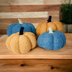 Plush Pumpkin Throw Pillow Decorative Fall Pillow Soft Cuddle Pumpkin Decor BandsCo Straps