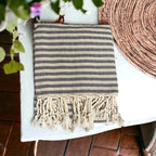 Nautical Turkish Towel 180GSM Cotton Peshtemal Beach Towel Light Quick Dry