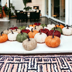 Jute Mini Pumpkins Rustic Fall Decor Set Handmade Jute Cotton Table Accents BandsCo Straps