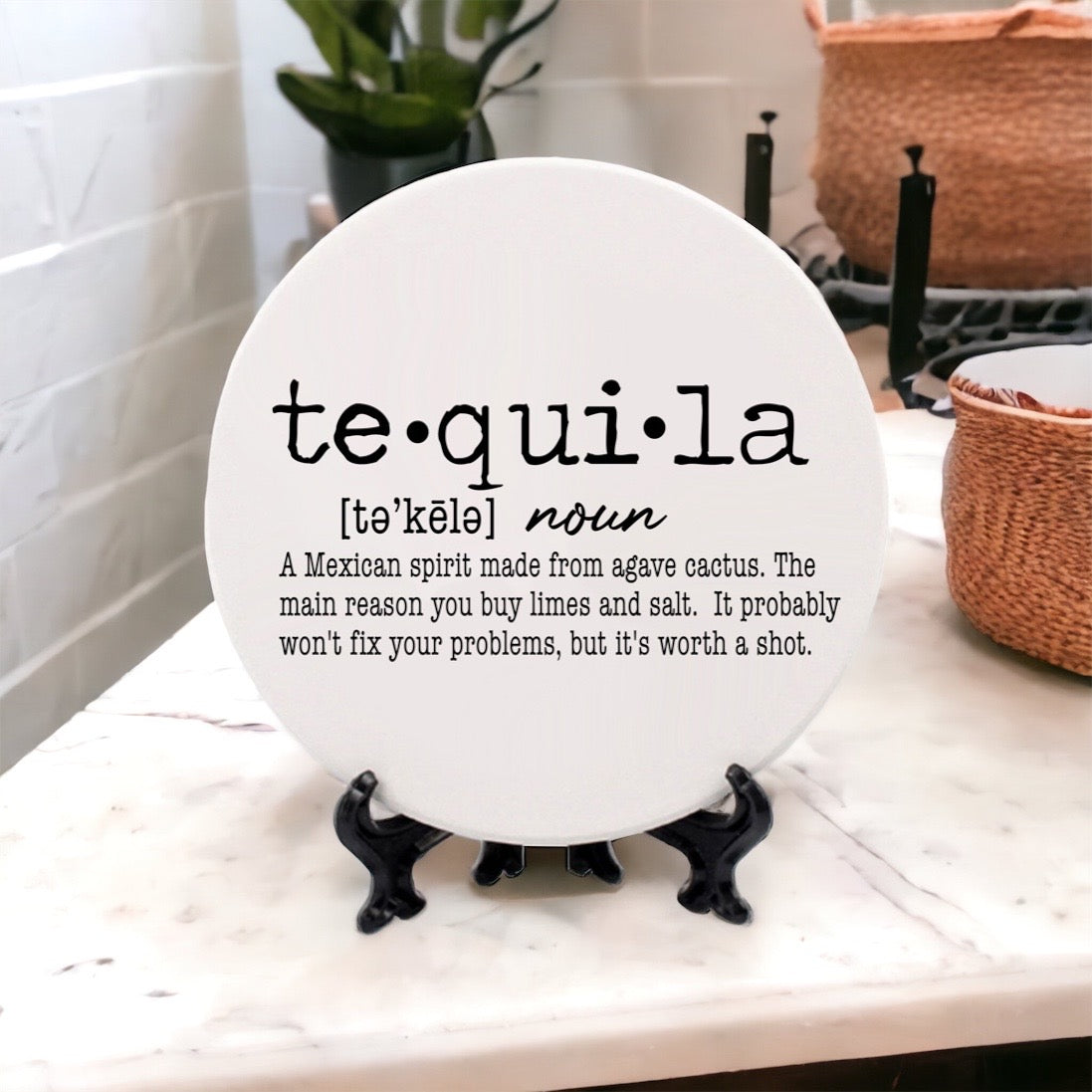 Funny Drink Definition Coasters Set Dictionary Quote Coasters For Bar And Countertop Decor BandsCo Straps