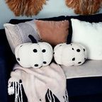 Plush Pumpkin Throw Pillow Decorative Fall Pillow Soft Cuddle Pumpkin Decor BandsCo Straps