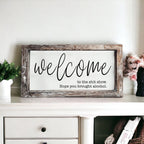Funny Wooden Welcome Sign Welcome To The Shit Show I Hope You Brought Alcohol Rustic Home Wall Decor BandsCo Straps