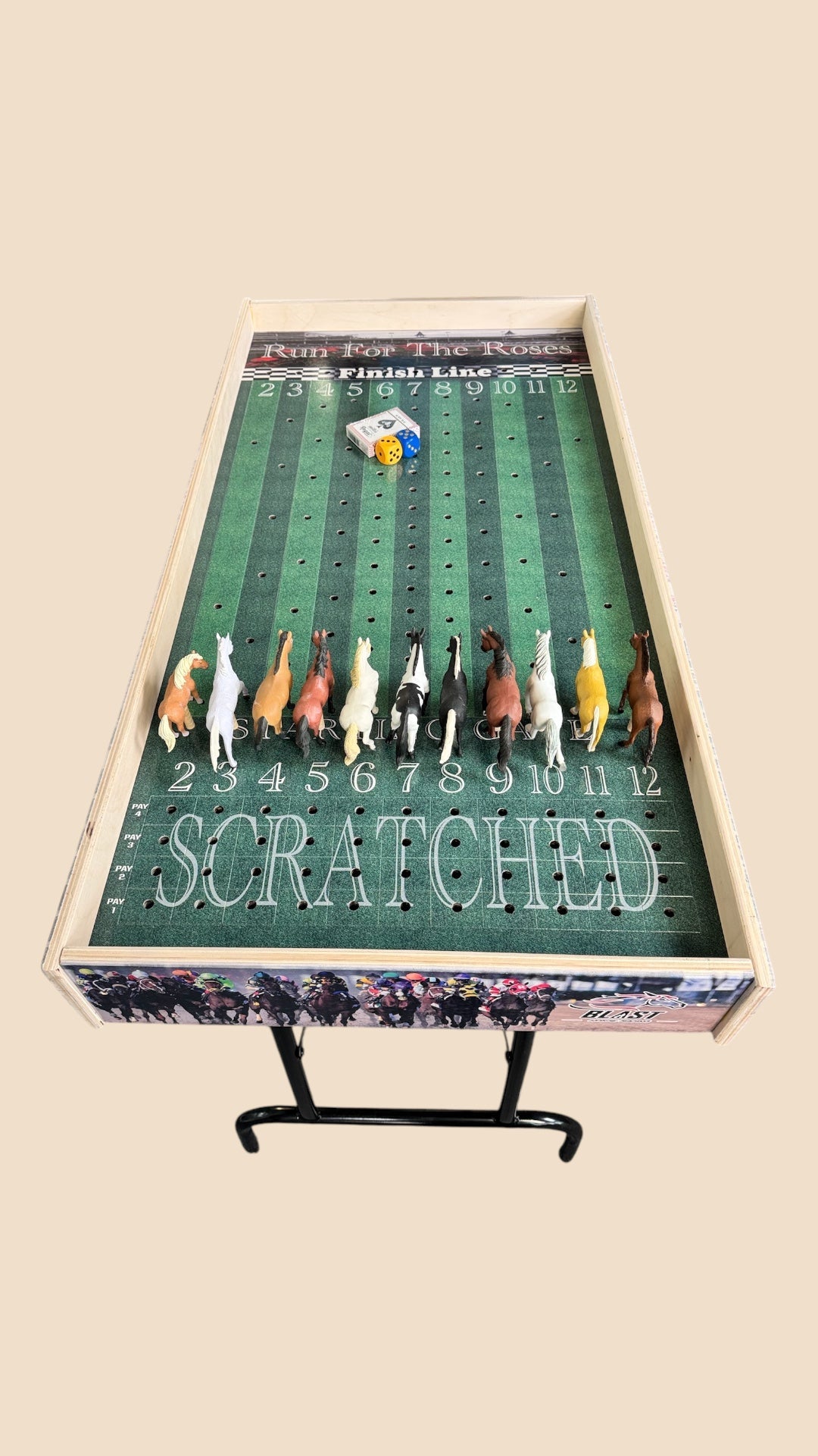 Less than Perfect - Turf Theme Jumbo Horse Game with Printed Rails - SJB-DIAMOND ELITES