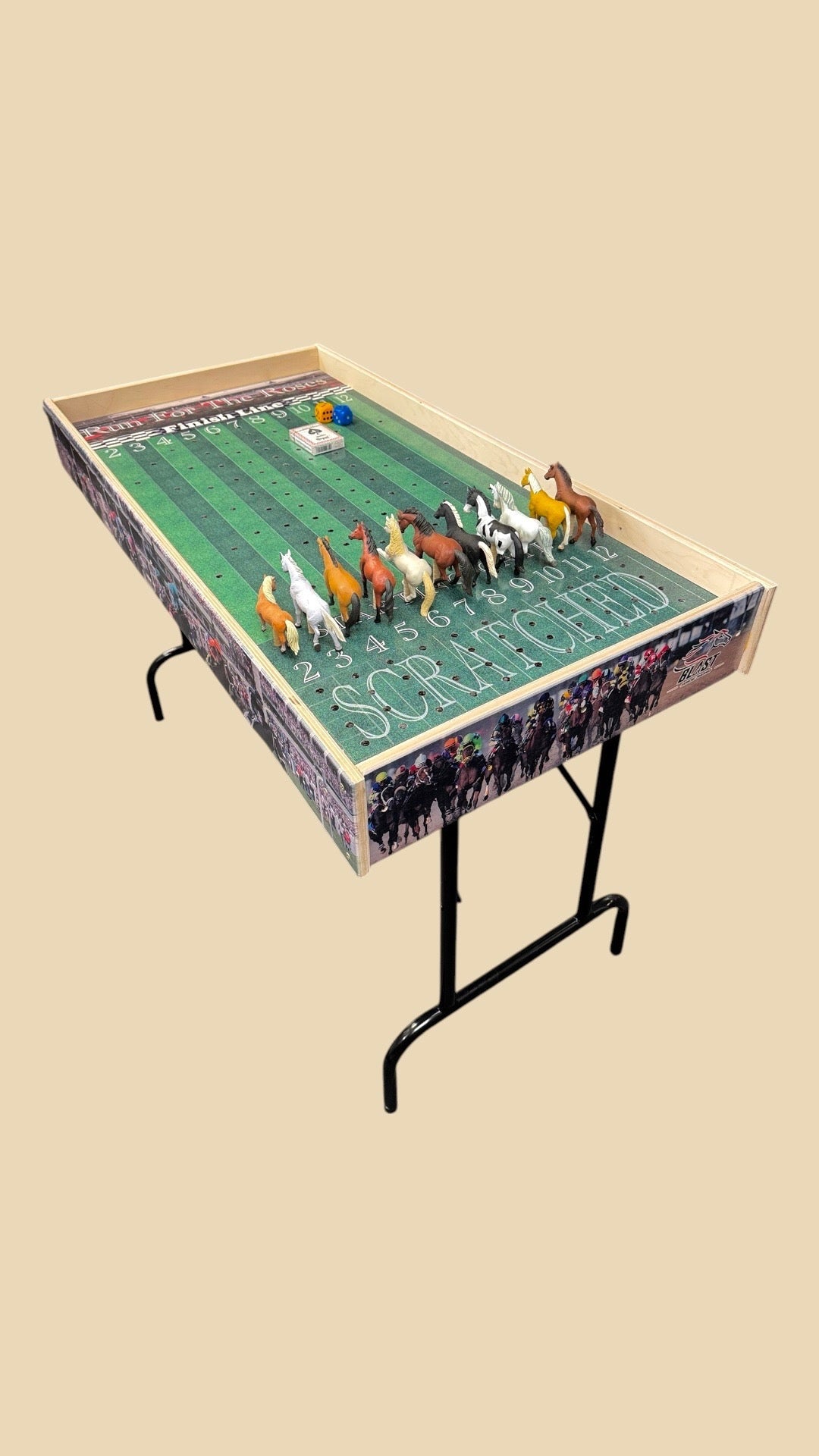 Jumbo Horse Game Turf Theme with Printed Rails - SJB-DIAMOND ELITES