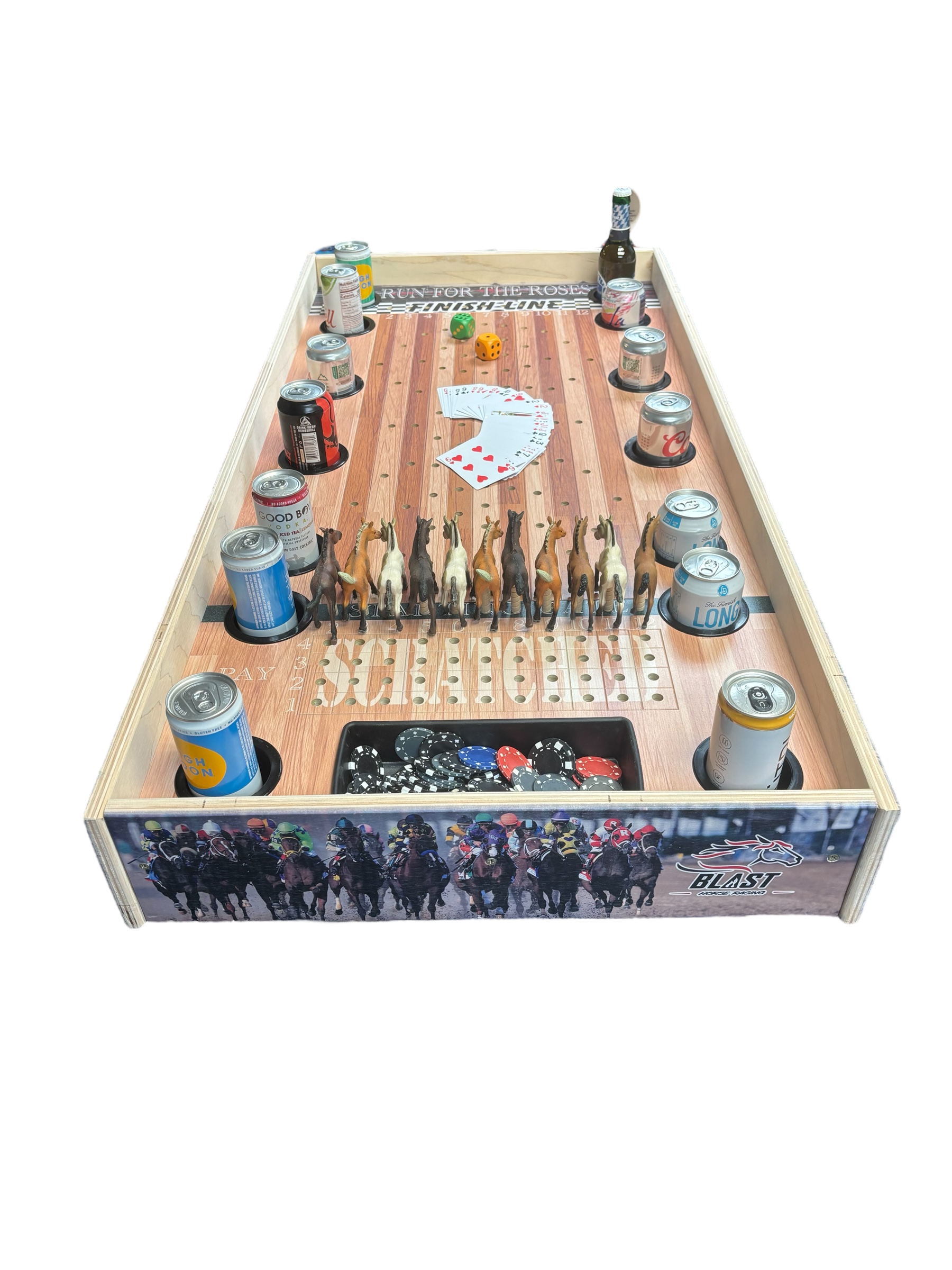 Jumbo Horse Game W/ Drink Holders & Chip Pot - SJB-DIAMOND ELITES