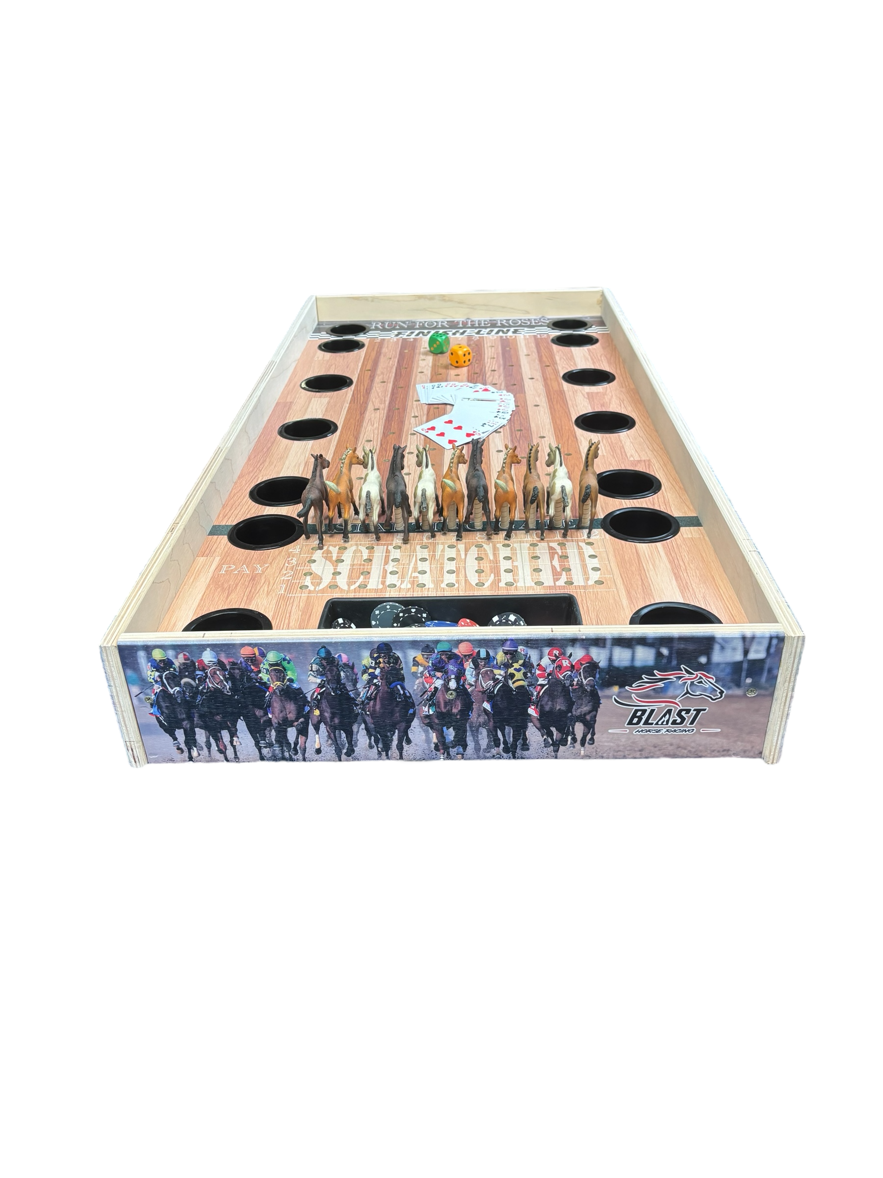 Jumbo Horse Game W/ Drink Holders & Chip Pot - SJB-DIAMOND ELITES