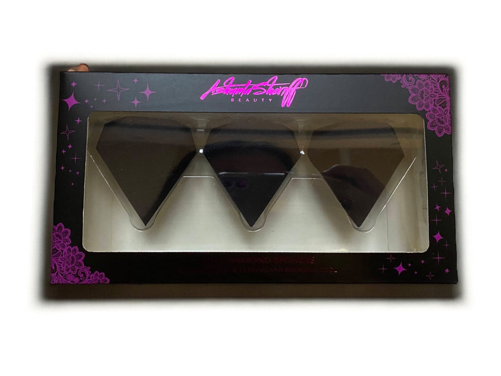 Ashunta Sheriff Beauty Diamond Sponge 3 pc set Ashunta Sheriff Beauty