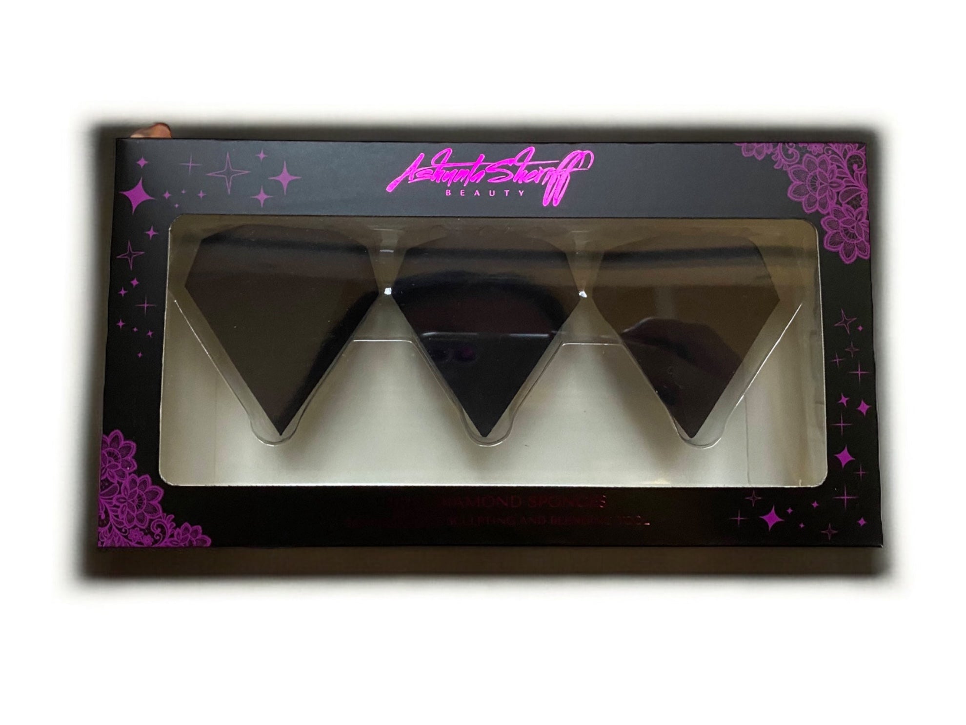 Ashunta Sheriff Beauty Diamond Sponge 3 pc set Ashunta Sheriff Beauty