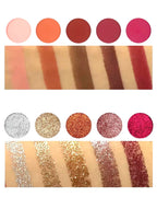 Ashunta Sheriff Beauty Unicorn II Glitter & Matte Shadow Palette - SJB-DIAMOND ELITES