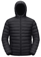 TACVASEN Mens Water-Repellent Jacket Lightweight Jacket Packable Jacket Puffer Jacket Hooded Down Jacket Windbreaker Jacket Quilted Jacket