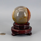 Polychrome Jasper Sphere w/t Stand 85mm