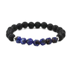Diamond Cut Tiger Eye Agate Bead Bracelet Pi-Mart