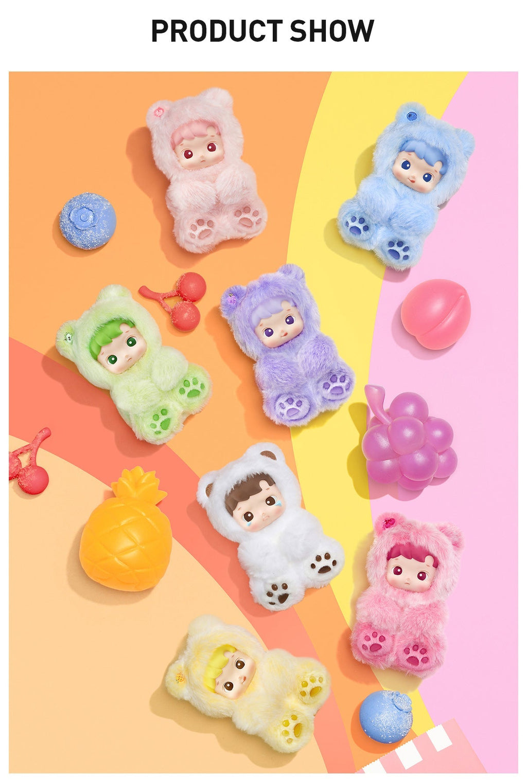 Hacipupu Gummy Bear Series - Vinyl Plush Pendant Labubu Loot