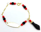Pulsera Mano de Azabache 10K Oro Puro Para Bebe Jewelry And Perfumes