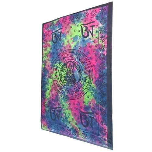 Om Chakra Tapestry Wall Hanging Yoga Meditation Decor BandsCo Straps
