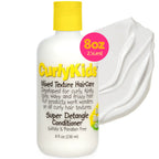 CurlyKids Super Hair Detangler Conditioner | Kids Hair Conditioner for Curly Kinky & Wavy Hair | Sulfate & Paraben-Free Hair Care Formula - 8oz