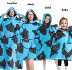 Lazy Blanket Hoodie Family Party Gift Pi-Mart