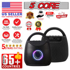 5 Core Outdoor Bluetooth Speaker Wireless Portable Waterproof for Patio Pool Party Pi-Mart