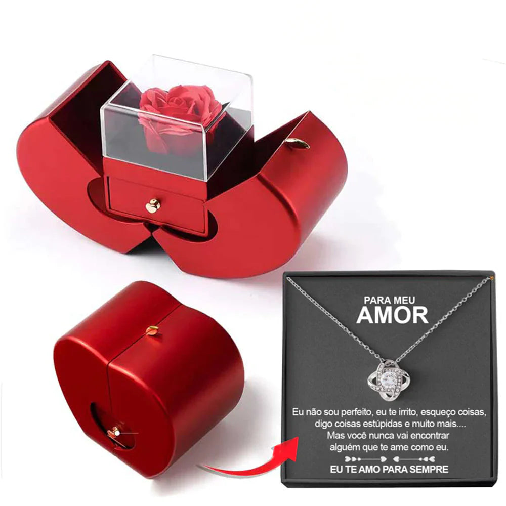 Fashion Jewelry Box Red Apple Pi-Mart