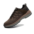 ANJOUFEMME Waterproof Hiking Shoes Men Lightweight Breathable Trekking Trails Shoes Mens Outdoor Brown Work Shoes