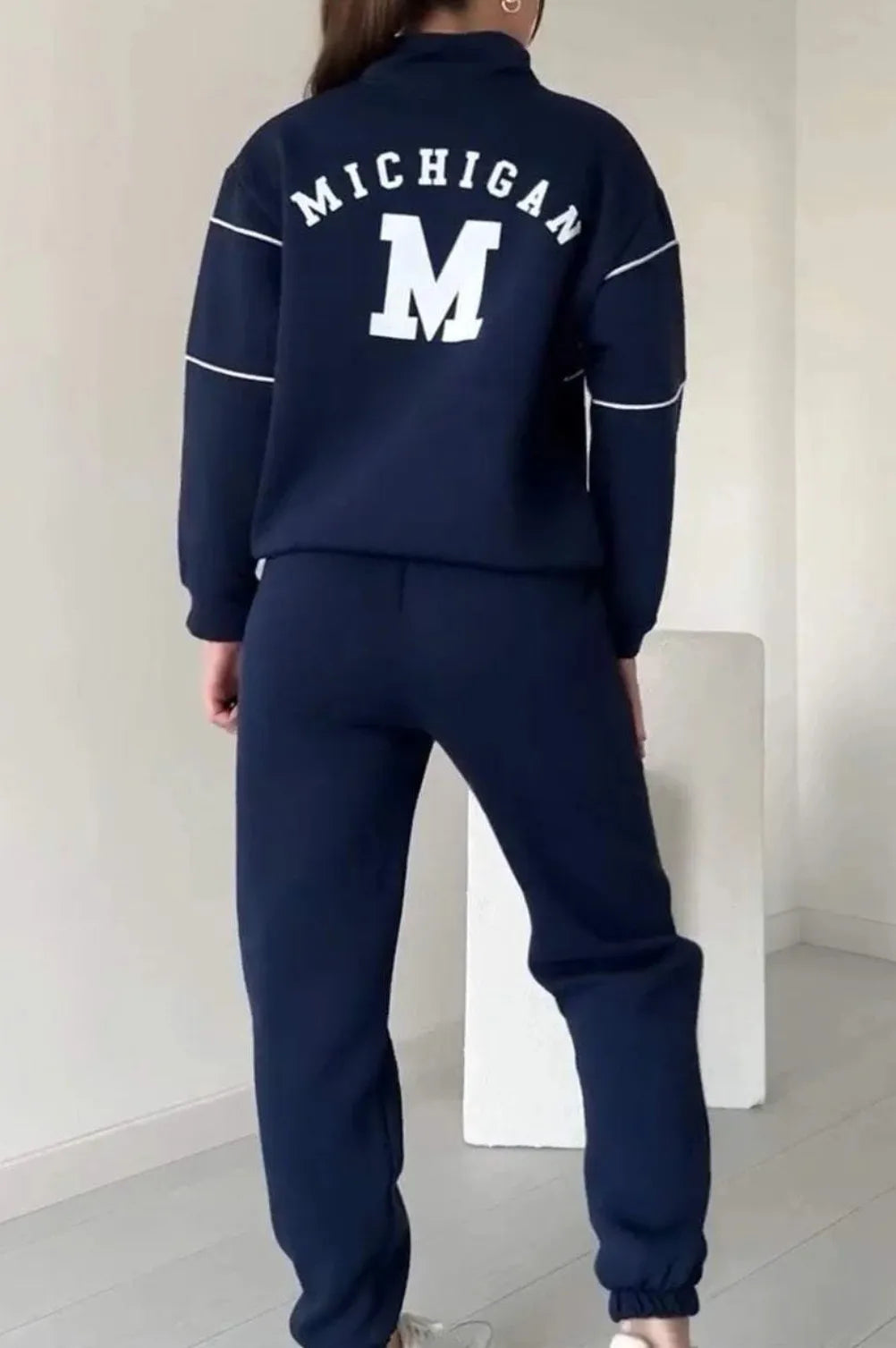 Hoodless Pullover Sweatshirt Sets Pi-Mart