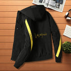 Men's Color Block Hooded Jacket Pi-Mart