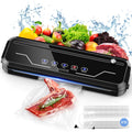 KOIOS Vacuum Sealer Machine Food Vacuum Saver Automatic Air Sealing 80Kpa with Starter Kits | 15 Bags Build-in Cutter Moist&Dry Mode and External VAC for Jars and Containers(Black) Pi-Mart