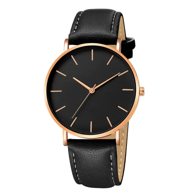 Simple Leather Men's Luxury Watches Pi-Mart