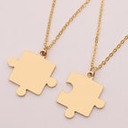 Matching Puzzle Piece Pendant Necklaces Lootquake LLC