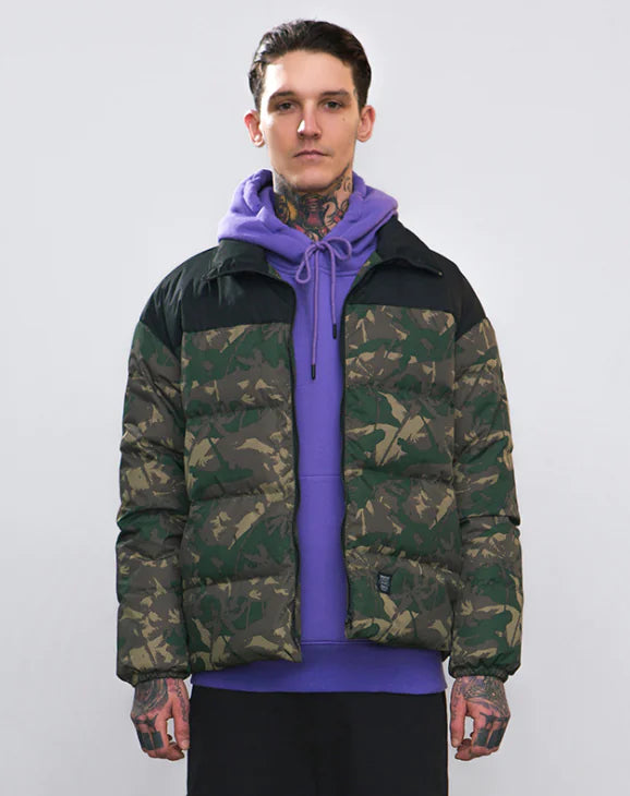 Loose Fit Camouflage Thick Down Jacket Pi-Mart