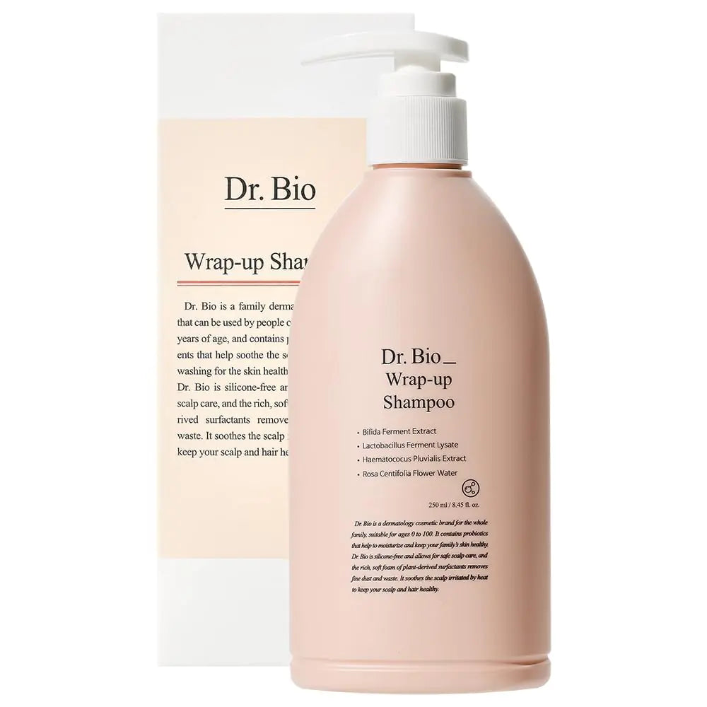 Dr.Bio Wrap-Up Shampoo Hydrating and Soothing Hair Shampoo with Probiotcs and Cica Hair and Scalp Care for Sensitive Scalp Smooth and Shiny Hair Vegan Silicone & Paraben Free Korean Hair Care Lootquake LLC