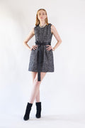 Ebony Mini Tweed Dress Purplish Diva