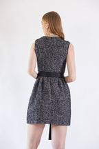 Ebony Mini Tweed Dress Purplish Diva