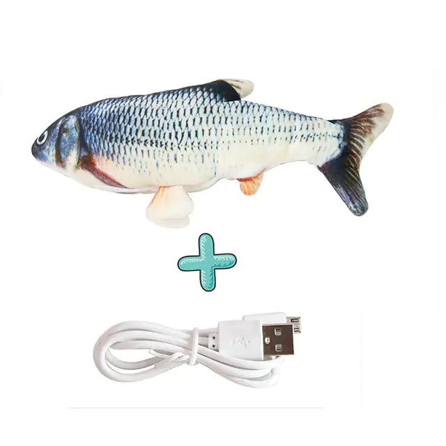 Cats USB Charger Interactive Toy Fish Pi-Mart
