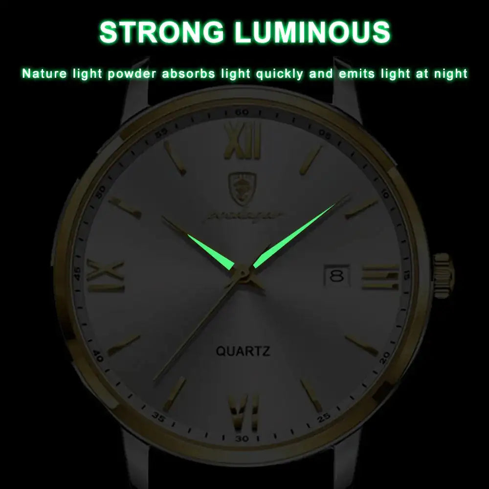 Leather Men Quartz Luxury Watches