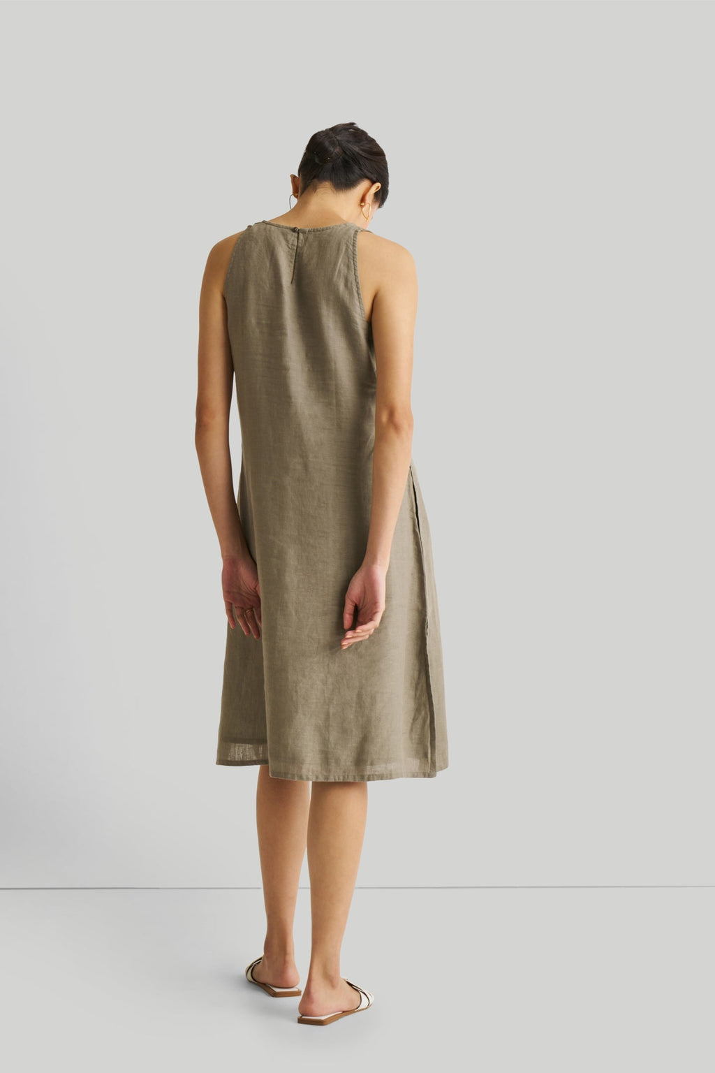 Reading Tea Leaves Dress in Dark Olive Purplish Diva