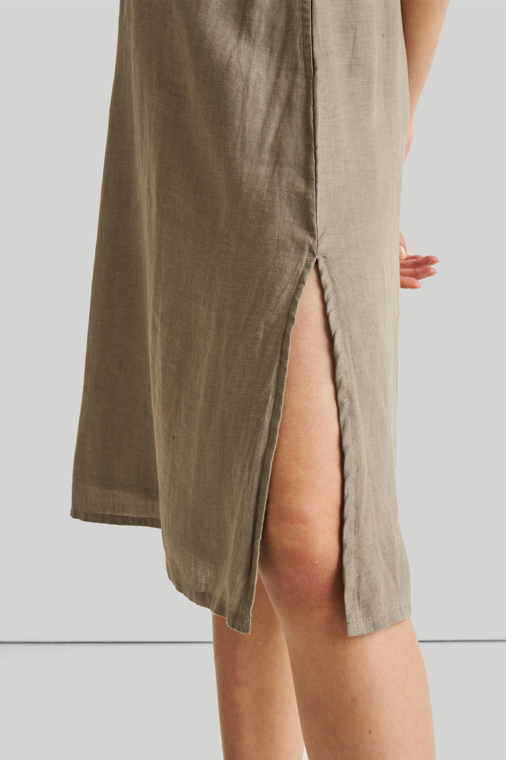 Reading Tea Leaves Dress in Dark Olive Purplish Diva