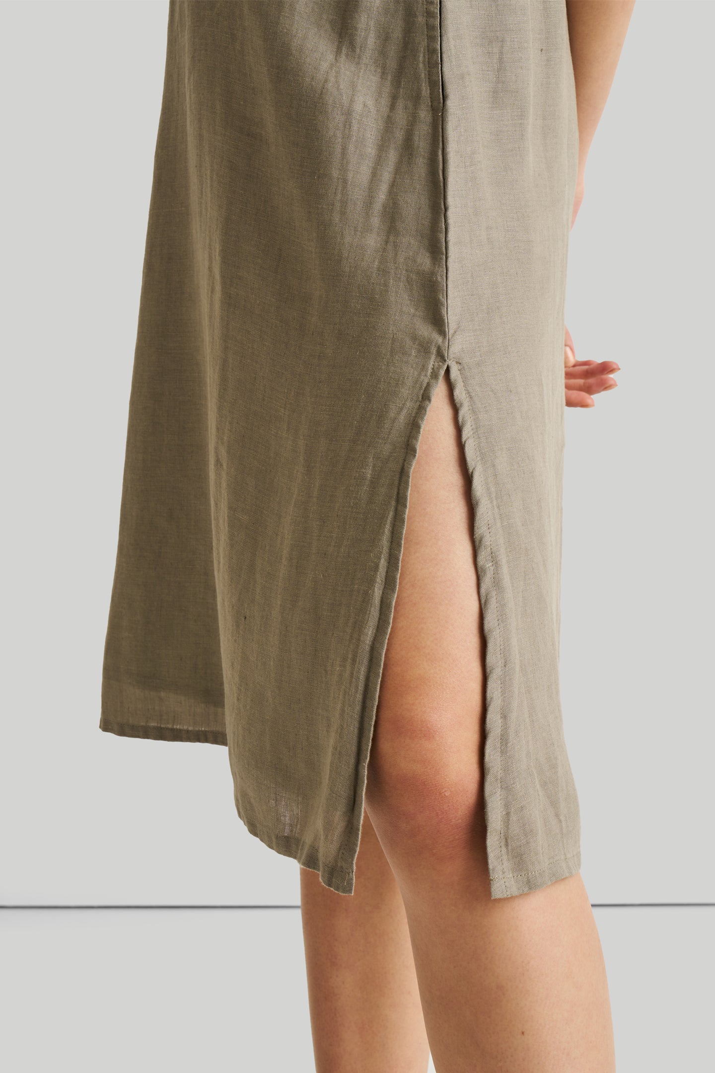 Reading Tea Leaves Dress in Dark Olive Purplish Diva