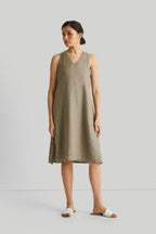 Reading Tea Leaves Dress in Dark Olive Purplish Diva