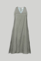 Reading Tea Leaves Dress in Dark Olive Purplish Diva