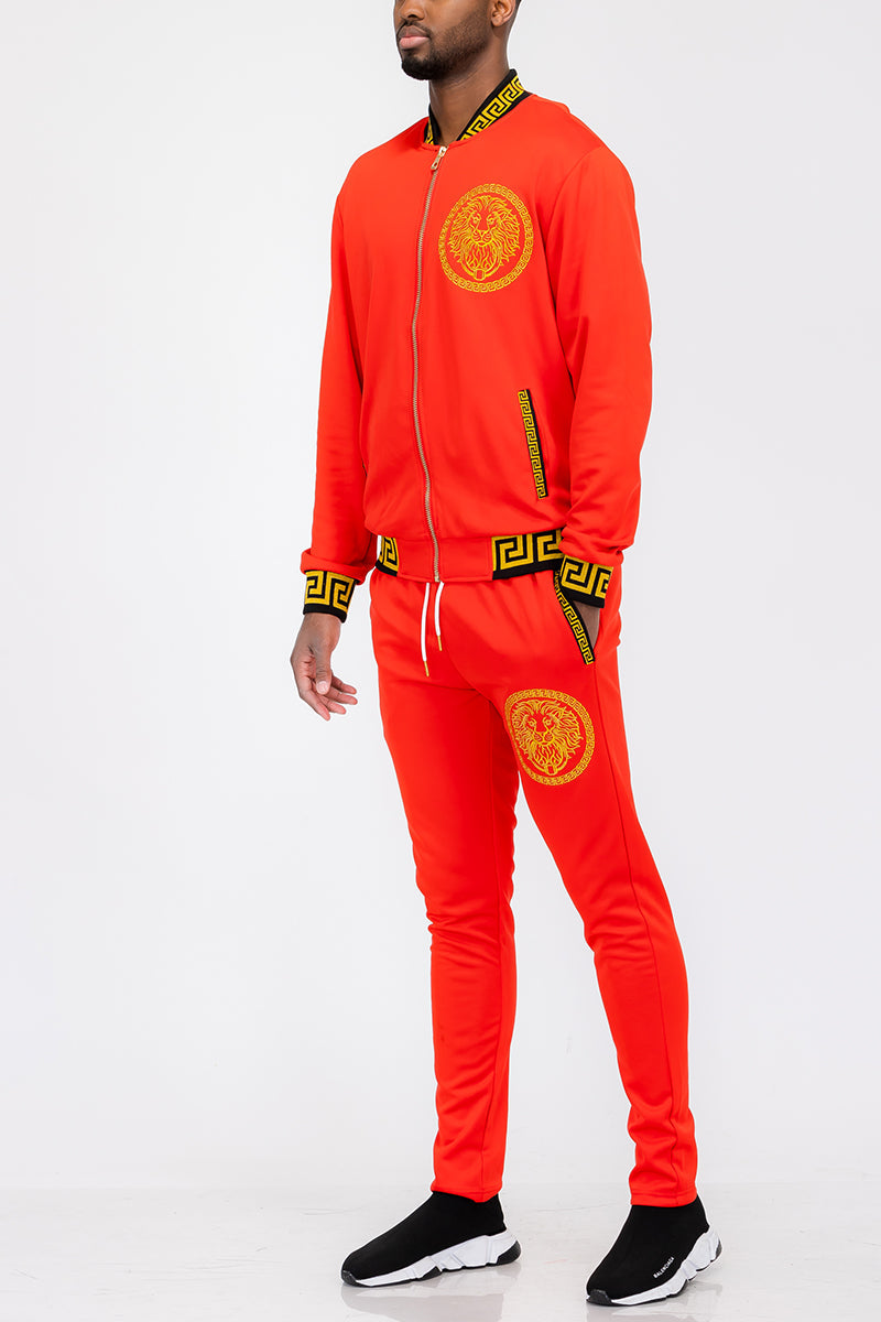 Men's Lion Head Track Set - SJB-DIAMOND ELITES
