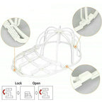 3 Pack Hat Washer Baseball Cap Cleaner Machine Washing Cage Holder Frame Net New Pi-Mart