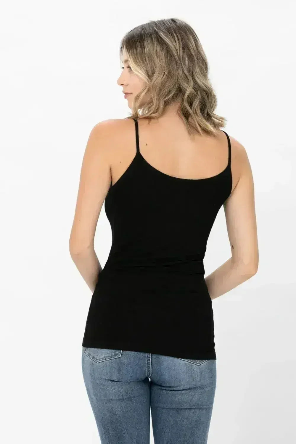 Basic Solid Shapewear Camisole – Soft Spaghetti Strap Tank Top for Women - SJB-DIAMOND ELITES