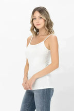 Basic Solid Shapewear Camisole – Soft Spaghetti Strap Tank Top for Women - SJB-DIAMOND ELITES