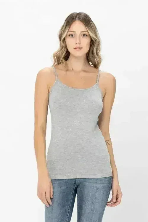 Basic Solid Shapewear Camisole – Soft Spaghetti Strap Tank Top for Women - SJB-DIAMOND ELITES