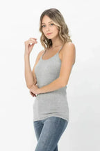 Basic Solid Shapewear Camisole – Soft Spaghetti Strap Tank Top for Women - SJB-DIAMOND ELITES