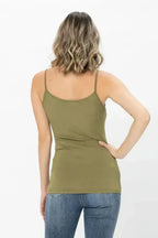 Basic Solid Shapewear Camisole – Soft Spaghetti Strap Tank Top for Women - SJB-DIAMOND ELITES